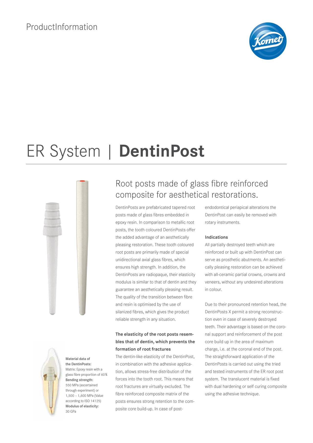 PI | DentinPost – Komet Dental, Post Systems
