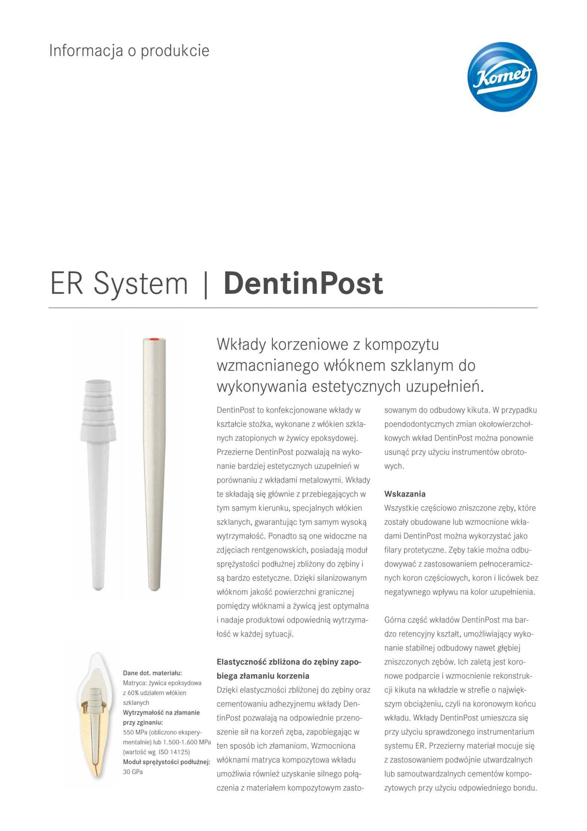 PI | DentinPost – Komet Dental, Stiftsysteme