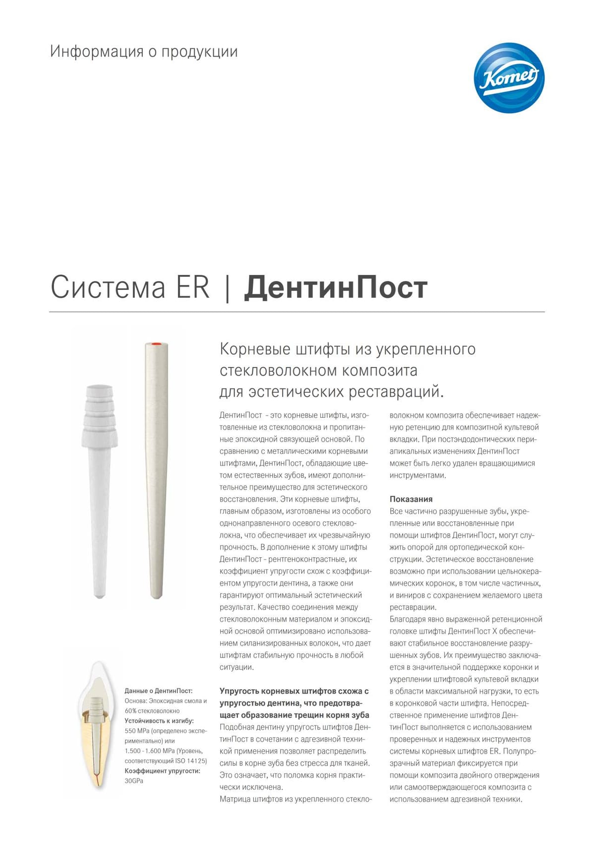 PI | ДентинПост – Komet Dental, Post Systems