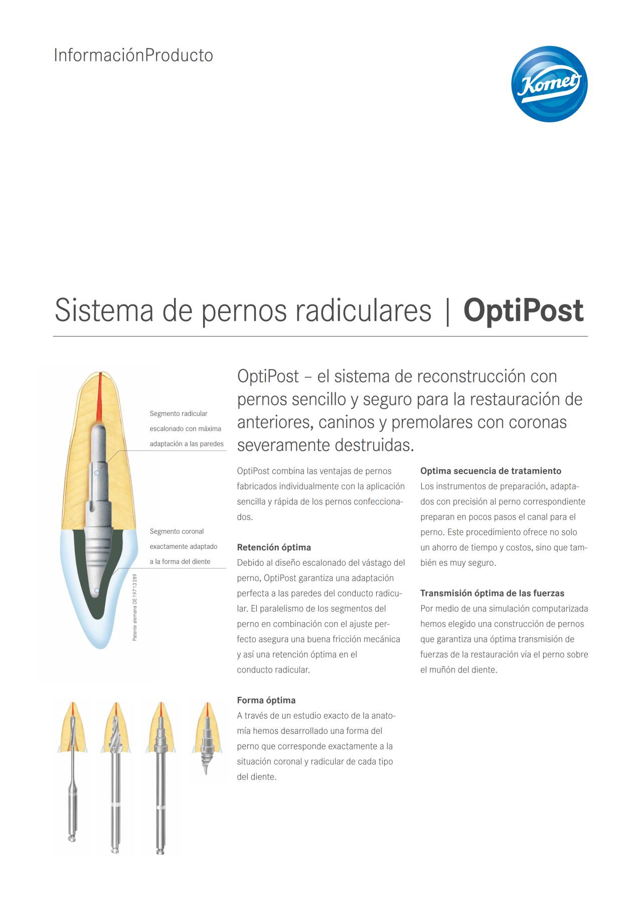 PI | OptiPost – Komet Dental, Post Systems