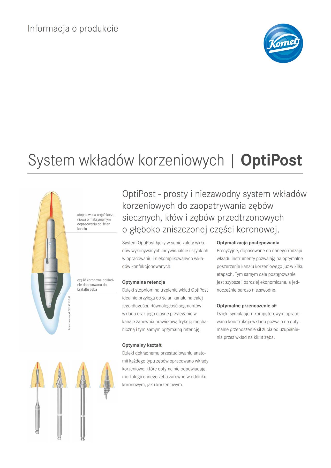 PI | OptiPost – Komet Dental, Post Systems