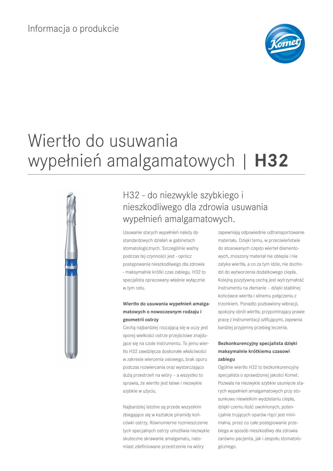 PI | H32 – Komet Dental, Carbide Burs