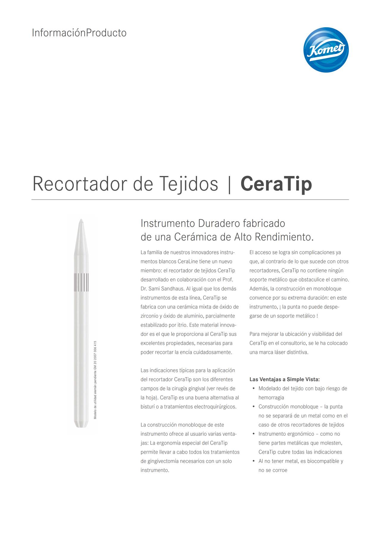 PI | CeraTip – Komet Dental, Surgical Hand Instruments