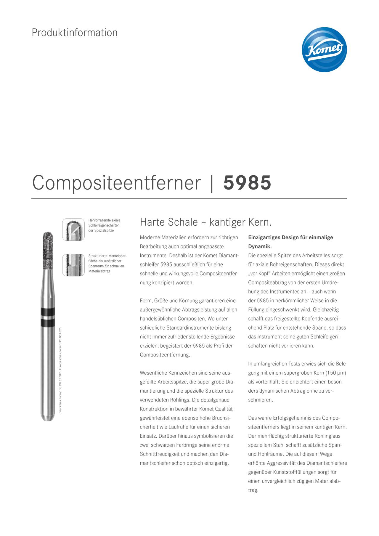 PI | 5985 – Komet Dental, Carbide Burs