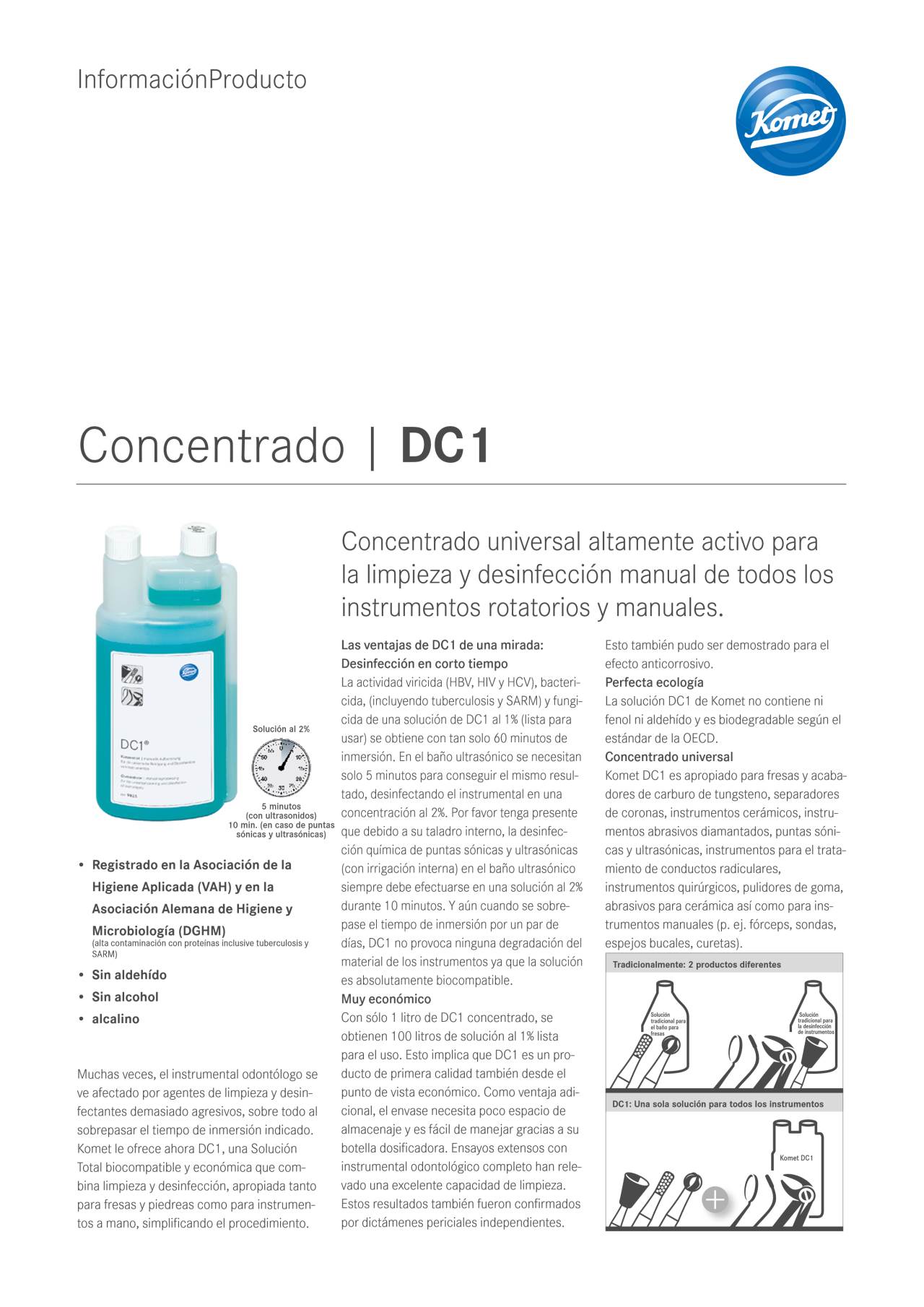 PI | DC1 – Komet Dental, Instrument Cleaning Solutions