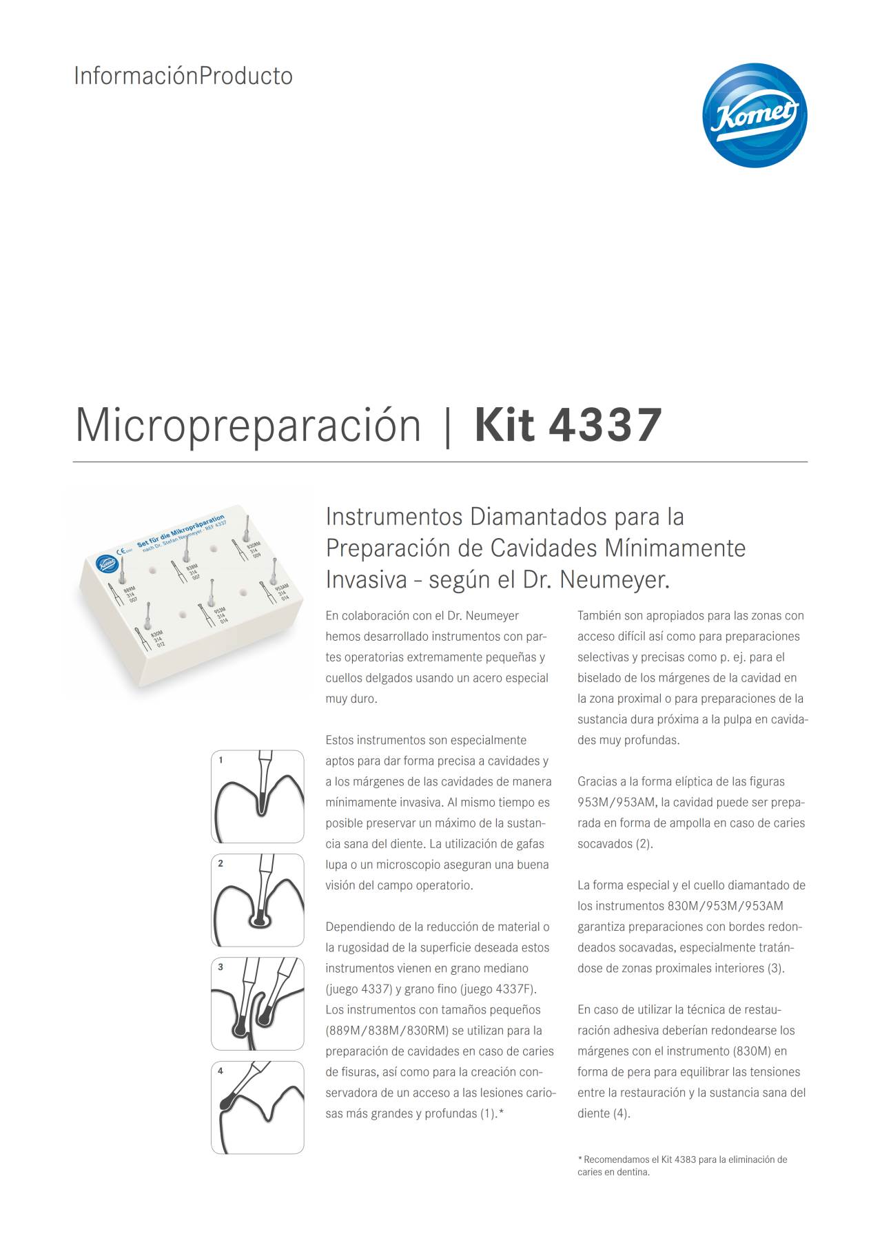 PI | Set 4337 – Komet Dental, Diamond Burs