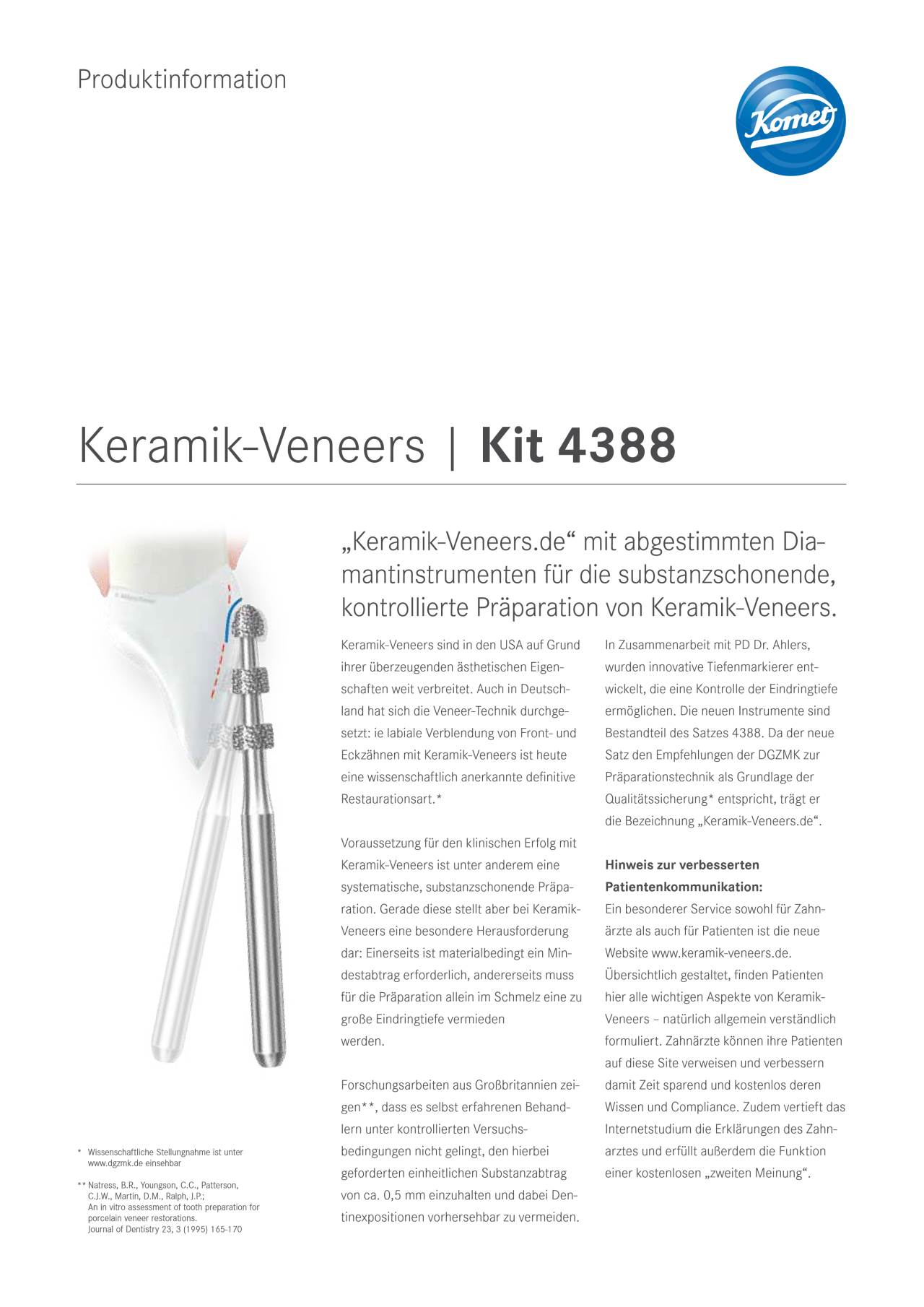 PI | Set 4388 – Komet Dental, Diamond Burs