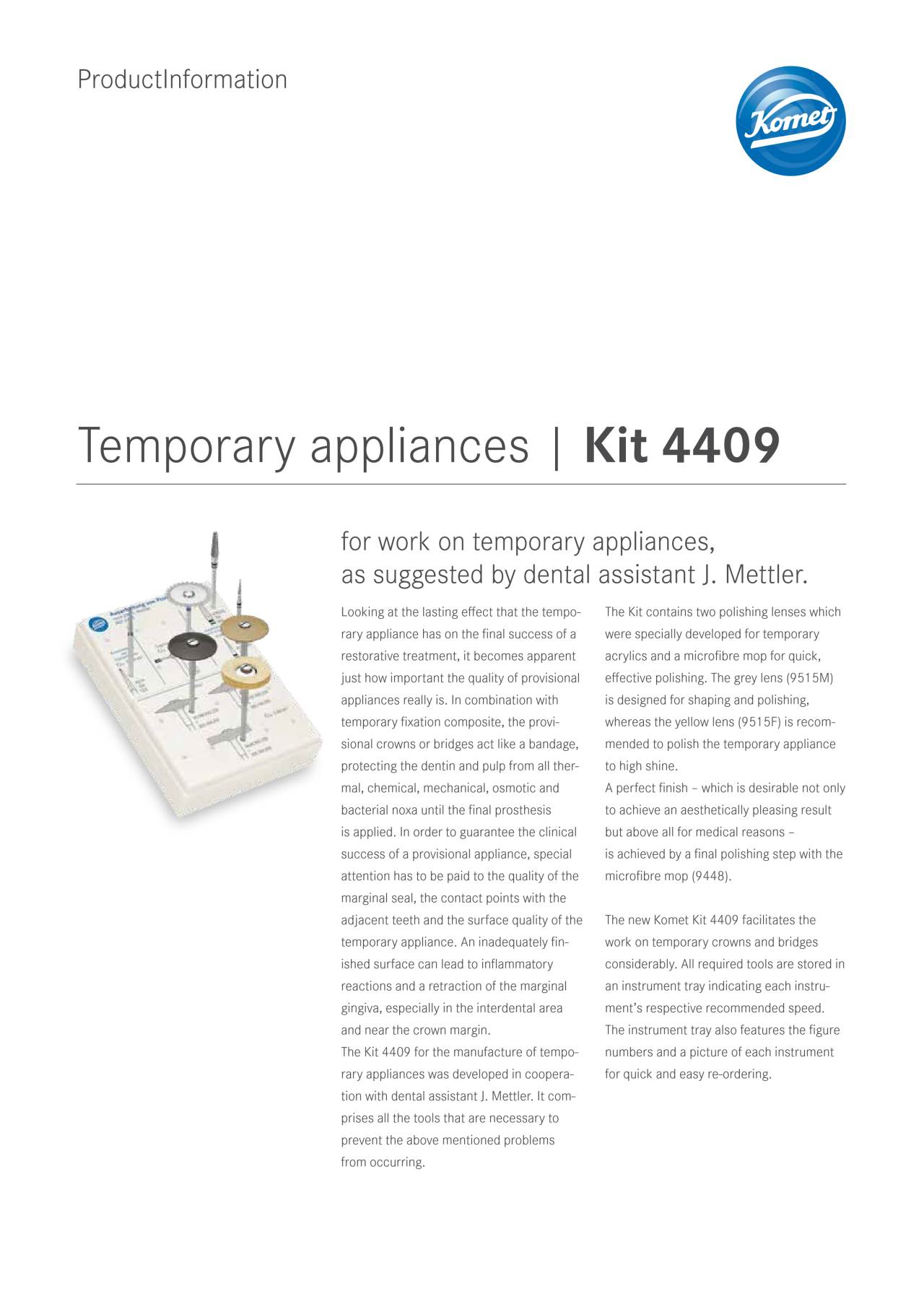 PI| Kit 4409 – Komet Dental, Diamond Burs