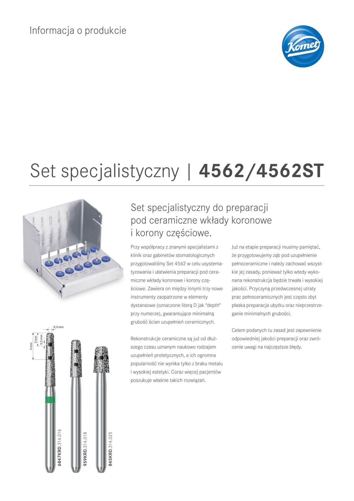 PI | 4562/4562ST – Komet Dental, Bohrerständer