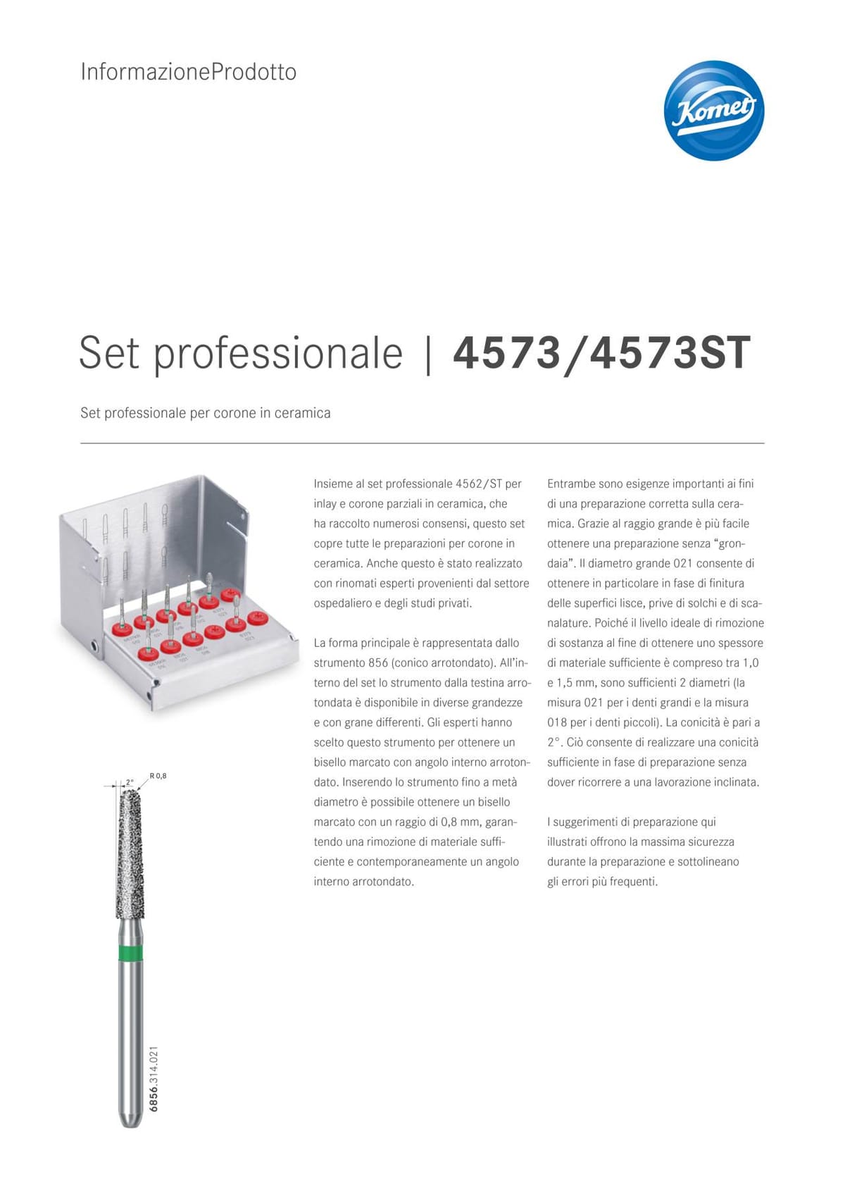 Informazione prodotti | Set 4573/4573ST – Komet Dental, Bohrerständer