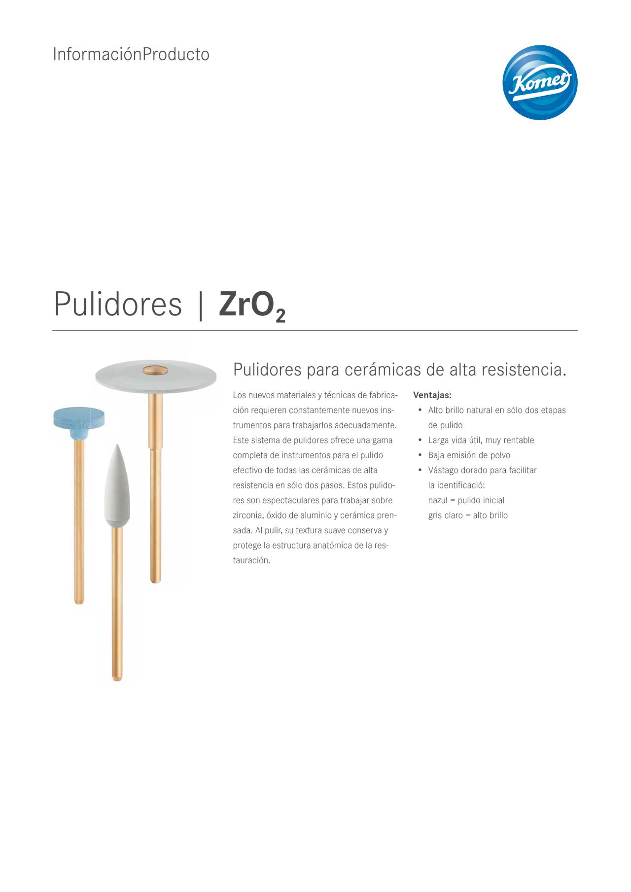 PI | ZrO2 – Komet Dental, Polishing Points & Cups