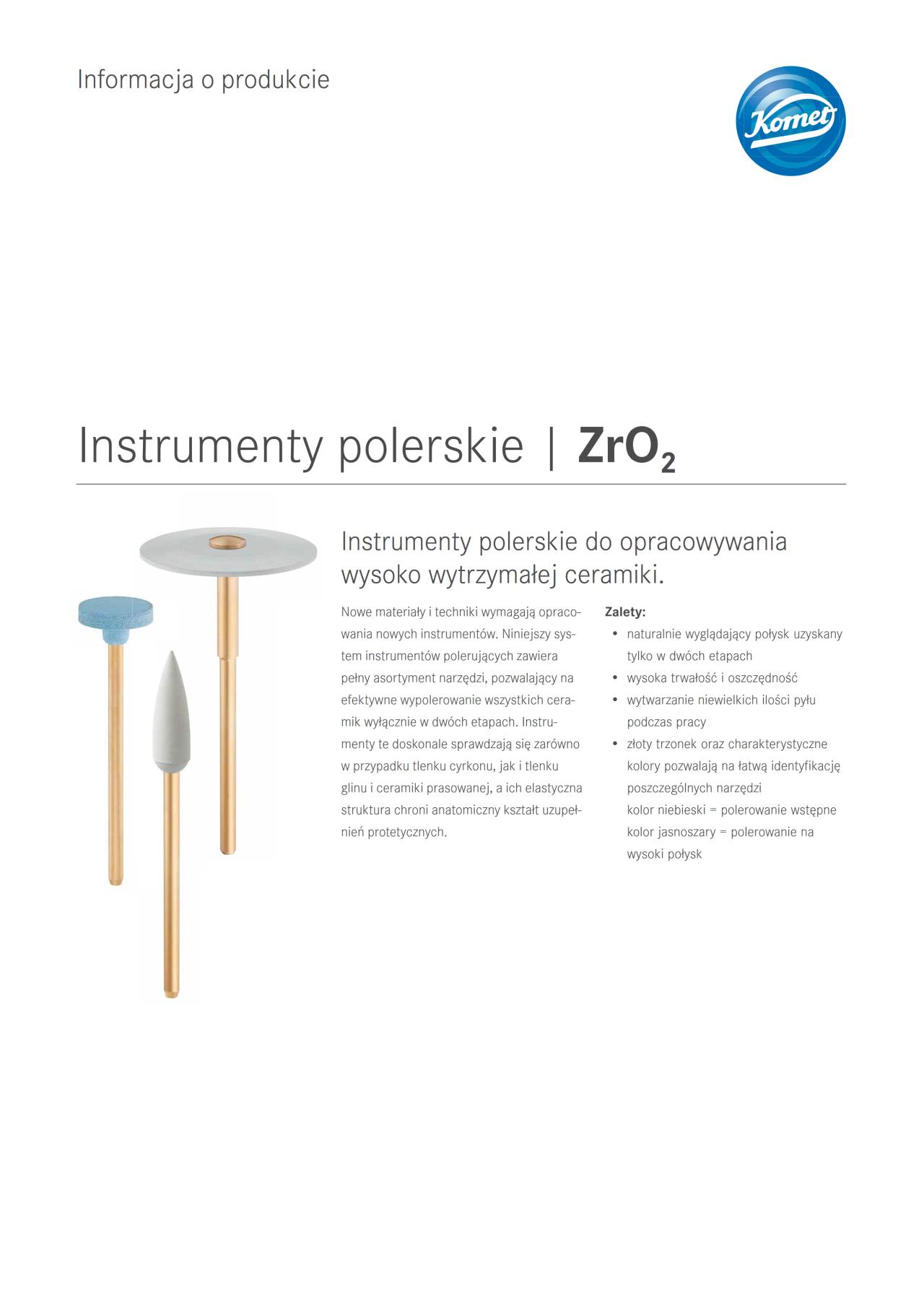 PI | ZrO2 – Komet Dental, Polishing Points & Cups