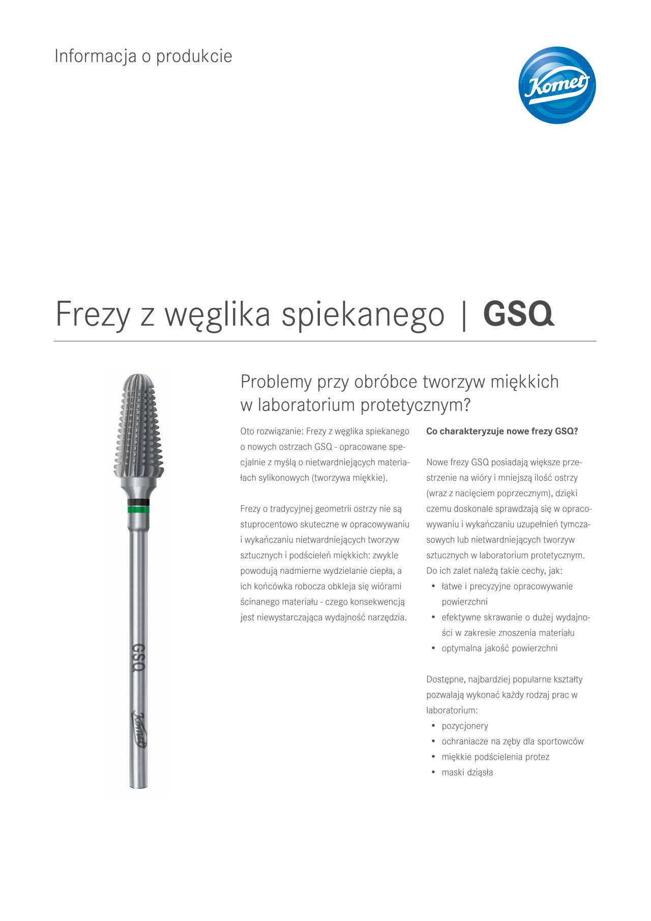 PI | GSQ – Komet Dental, Lab Rotary Instruments
