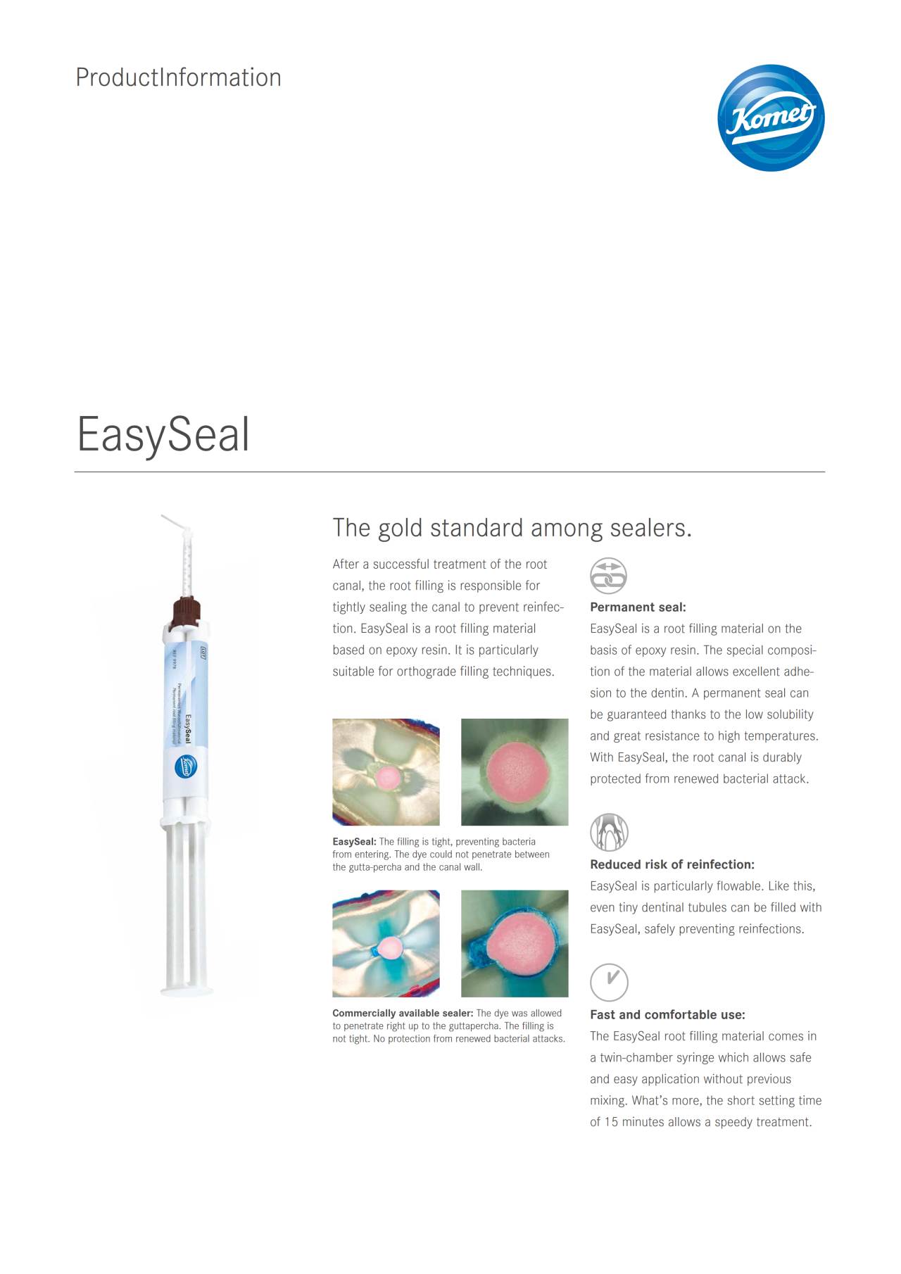 PI | EasySeal – Komet Dental, Root Canal Sealers & Cements