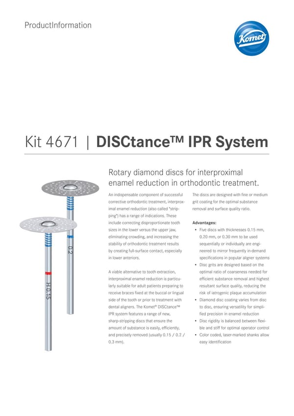 PI | Kit 4671 | DISCtance™ IPR System
