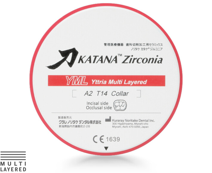 KATANA Zirconia YML – Kuraray Noritake Dental Inc., Milling Discs & Pucks