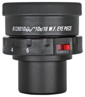 Wide field eyepiece 10x, Ø 28 mm, diopter cross