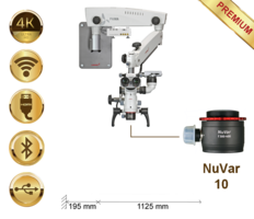 PrimaDNT Microscope Premium, Wall mount, NuVar 10 – Labomed Europe b.v., Loupes & Headlamps