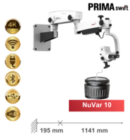 PRIMA swift Premium, Wandmontage, NuVar 10 – Labomed Europe b.v., Loupes & Headlamps