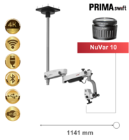 PRIMA swift Premium, Plafondmontage, NuVar 10 – Labomed Europe b.v., Loupes and Microscopes