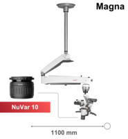 Magna DNT microscoop met plafondmontage, NuVar 10 – Labomed Europe b.v., Loupes & Headlamps