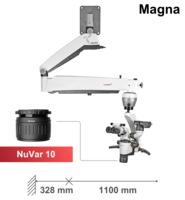 Magna DNT microscoop met wandmontage, NuVar 10