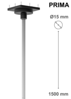Ceiling mount for PRIMA, pin Ø15 mm, with 150 cm column – Labomed Europe b.v., Laboratory Equipment
