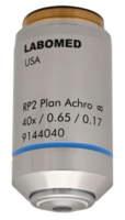 40x objective, spring, NA 0.65/WD 0.65mm (RP2 Infinity correction) – Labomed Europe b.v.
