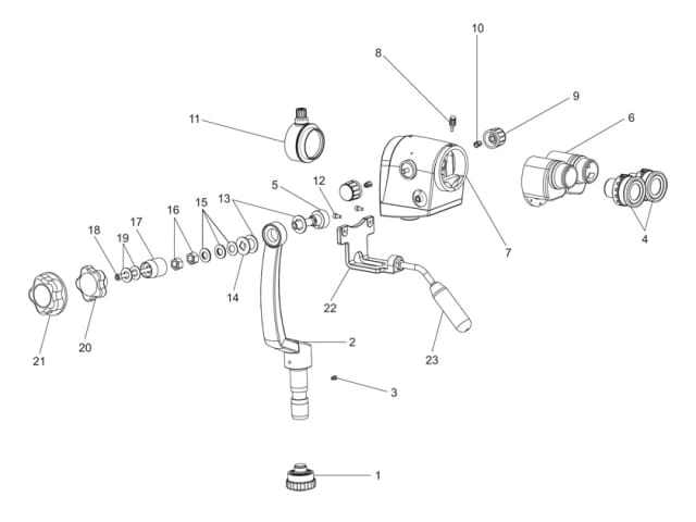 Oblique to eyepiece GN part – Labomed Europe b.v., Lupenbrillen und Mikroskope