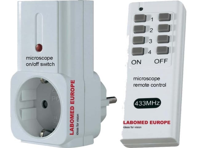 Microscope power switch on/off – Labomed Europe b.v., Lupenbrillen und Mikroskope