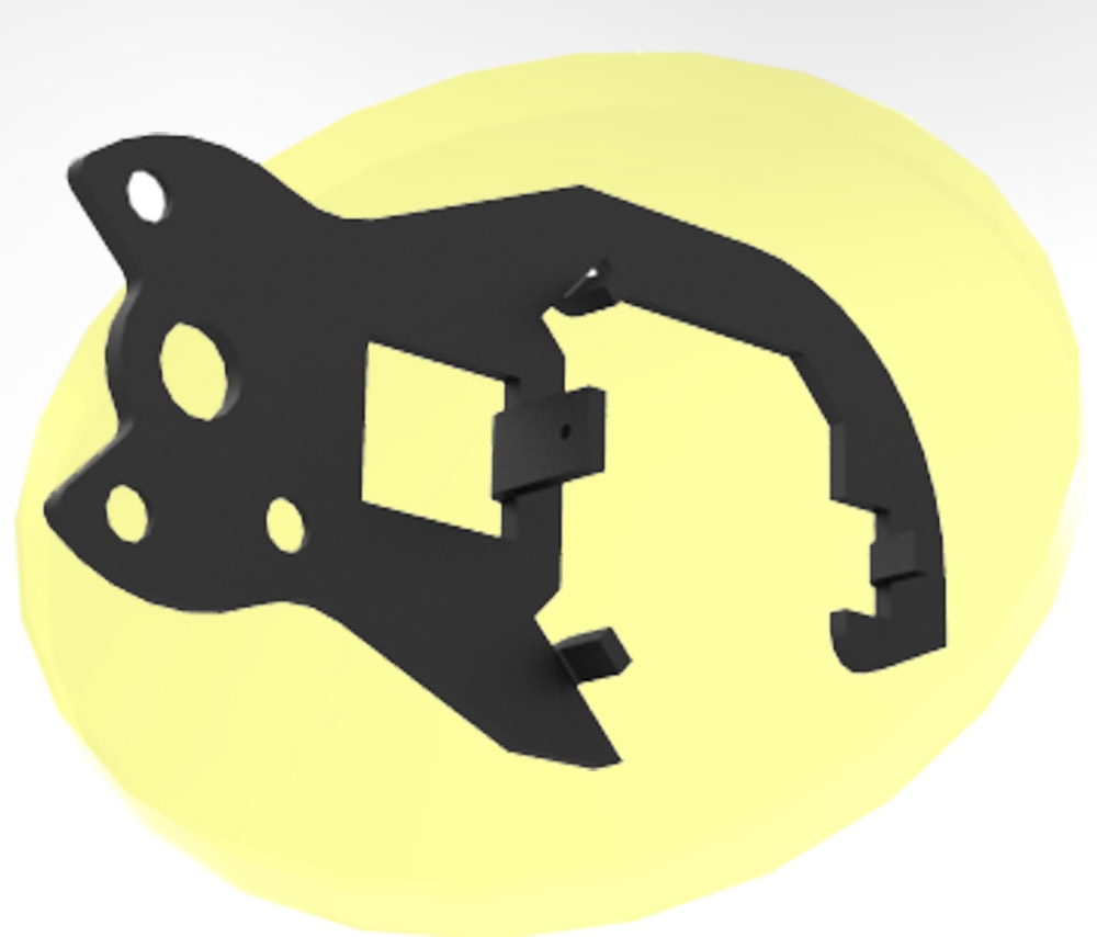 Holder with spring for Mu filter with yellow filter – Labomed Europe b.v., Loupes & Headlamps