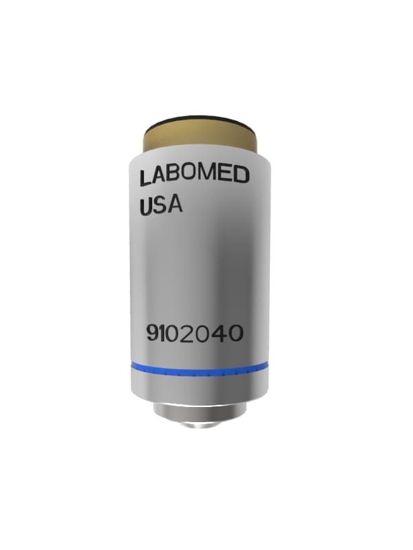 40x objective, DIN Plan Achromatic – Labomed Europe b.v., Loupes and Microscopes