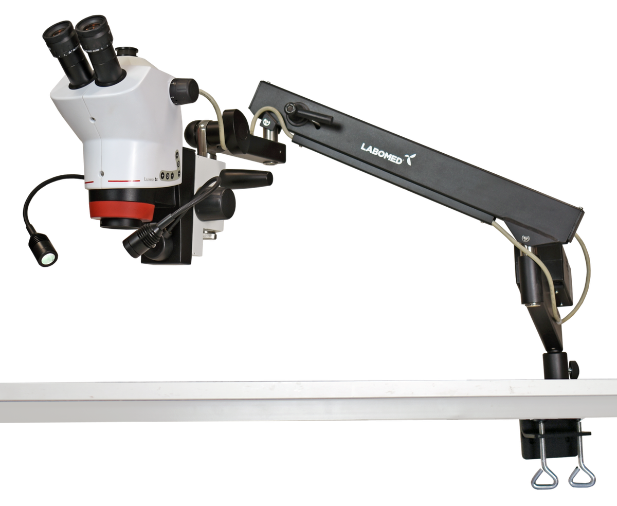 Luxeo 6Z Binocular - Flex Arm Stand (Table or Wall Mount) – Labomed Europe b.v., Practice Furniture and Accessories