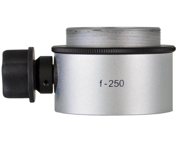 Objective lens WD=250mm with focusing mechanism and sterilizable cap