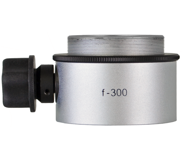 Objective lens WD=300mm with focusing mechanism and sterilizable cap