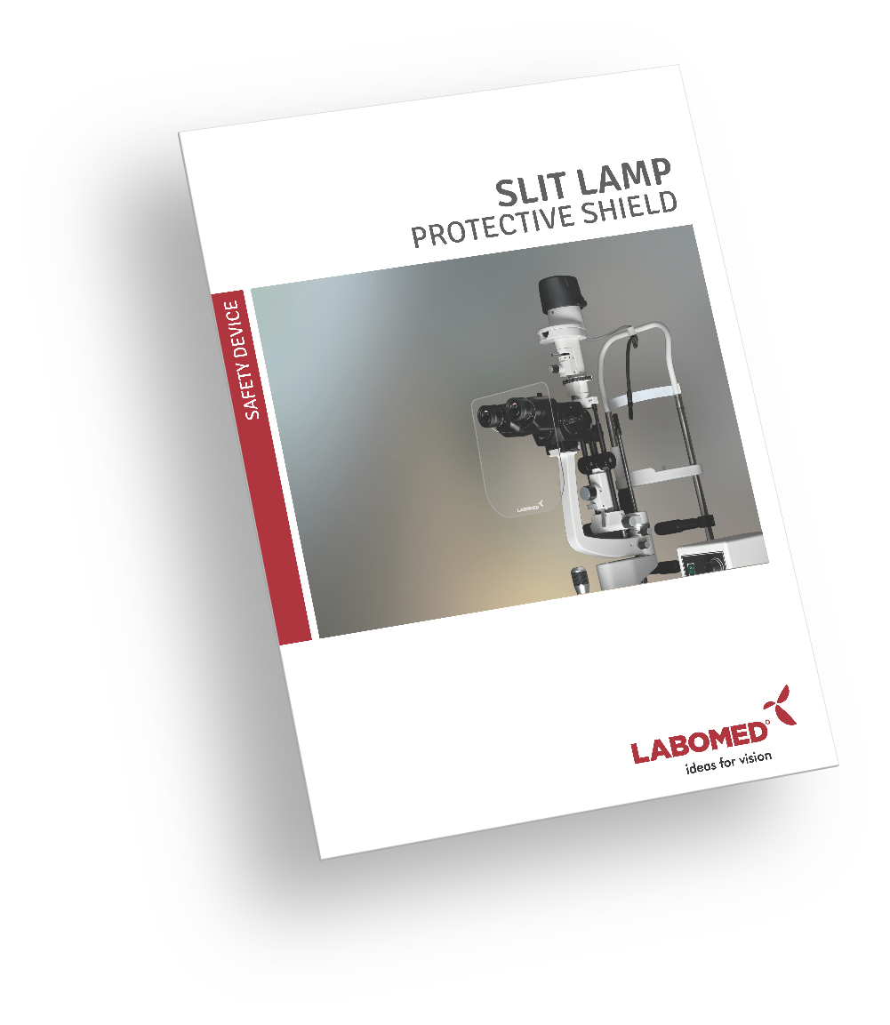 Brochure Face shield for Slit lamp – Labomed Europe b.v.