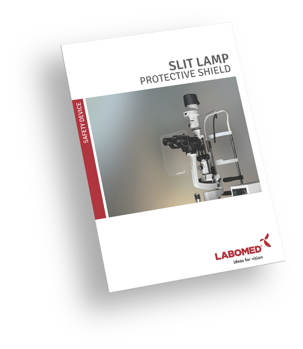 Brochure Face shield for Slit lamp