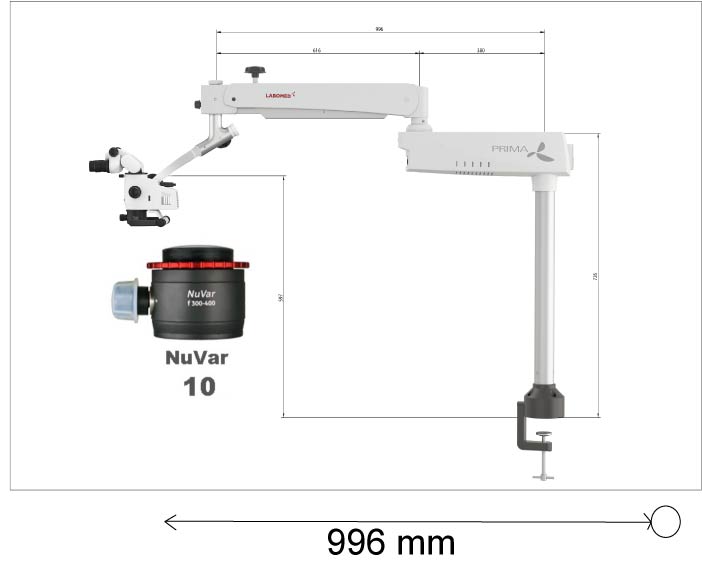 Prima Mu, Ergo, NuVar 10, Training microscope