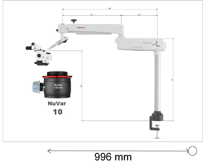 Prima Mu, Ergo, NuVar 10, Training microscope – Labomed Europe b.v., Instruments et accessoires divers