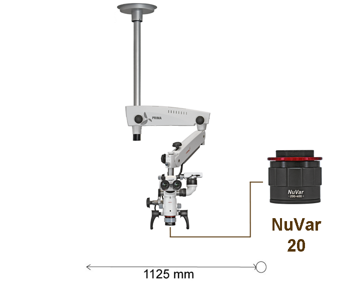 PRIMA DNT Ceiling mount, 5 step, NuVar 20