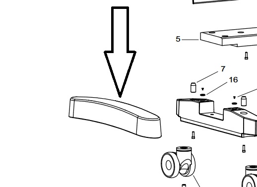 Cover, left or right, H-base with magnet – Labomed Europe b.v.