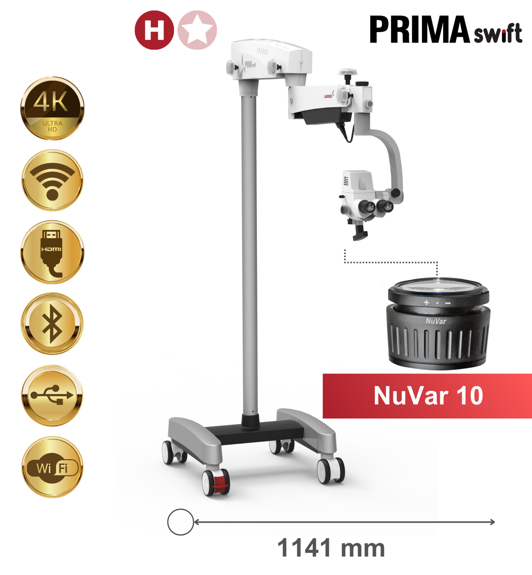 PRIMA swift Premium, vloerstandaard, NuVar 10