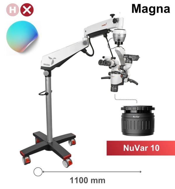 Magna FL DNT microscoop met vloerstatief, NuVar 10
