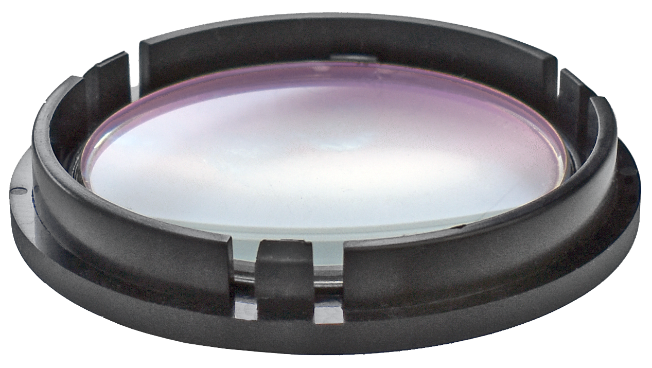 Lens protector with click-on attachment for silver CMO and NuVar objectives with side knob – Labomed Europe b.v.
