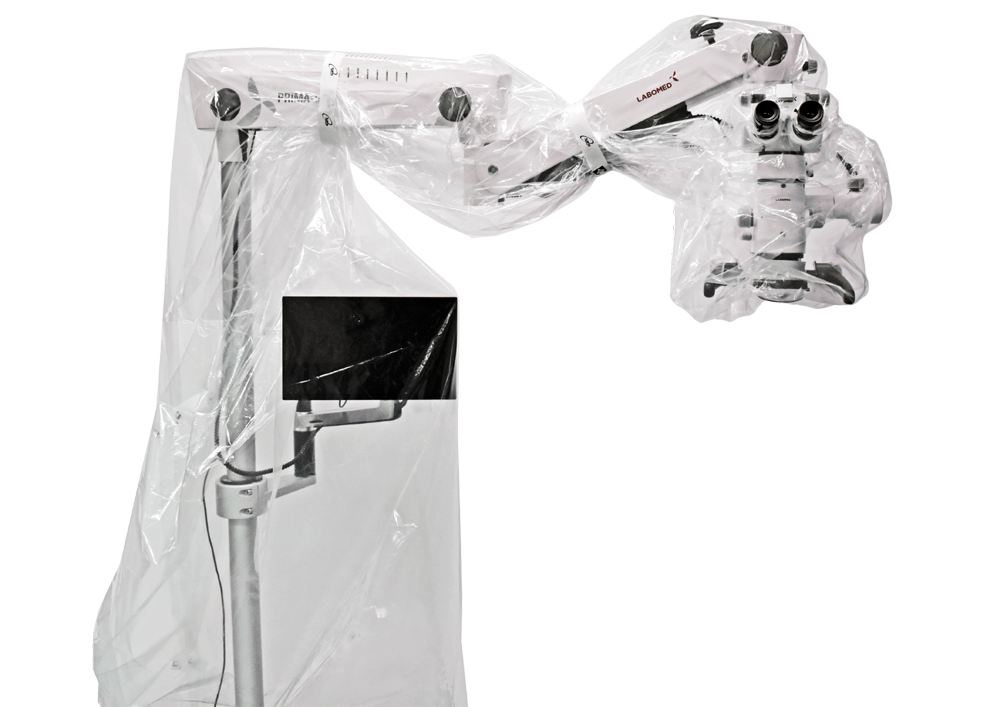 Steriele microscoopdrapes CMO Ø65 mm, verpakking van 20 stuks