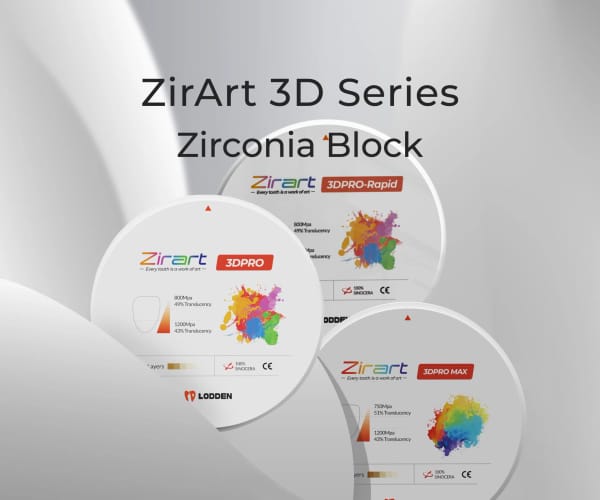 ZirArt 3D Series zahnärztliche Zirkonia-Blöcke