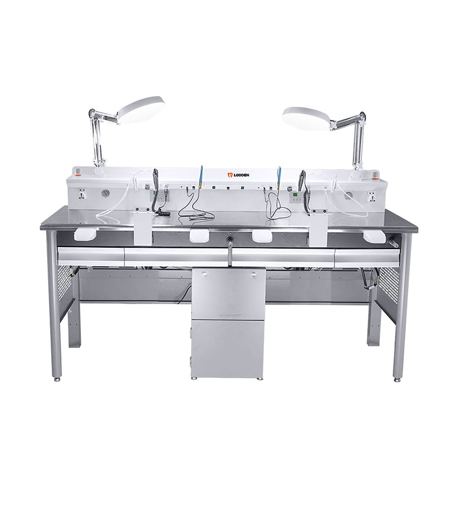 R-305 Doppel-Arbeitstisch - Lodden Dental – Shenzhen Lodden Medical Technology Co., Ltd., Instrumente für Zahntechnik