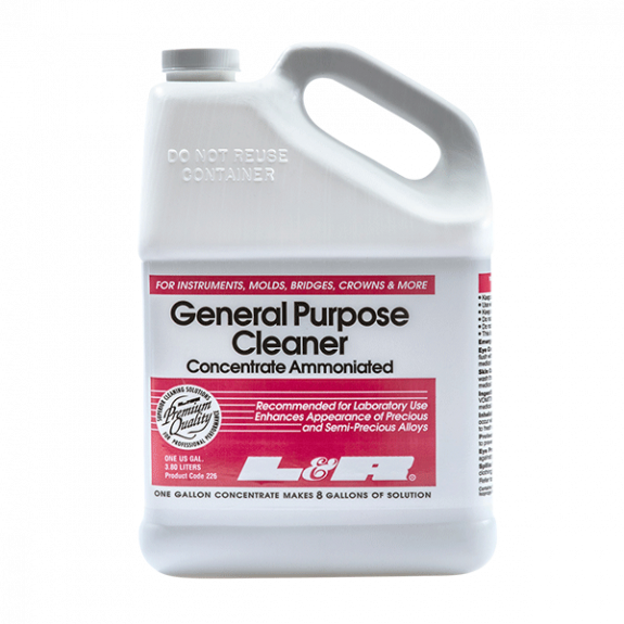 General Purpose Cleaner Concentrate Ammoniated – L&R Manufacturing Company, Dental Laboratory Supplies