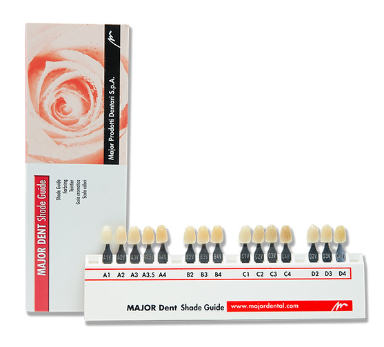 Scala Colori Major Dent-V – Major Prodotti Dentari S.p.A., Temporary Crown & Bridge Materials
