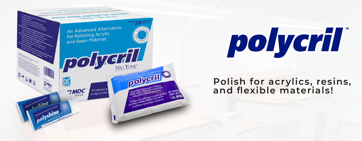 Polycril | Advanced Alternative Polish – MDC Dental, Blasting Media
